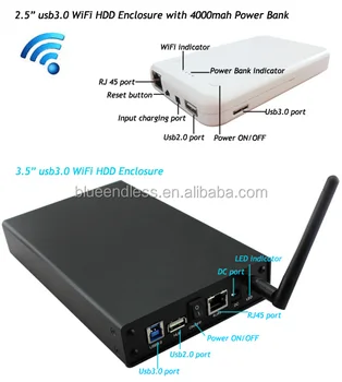 Dual Usb Port Wifi Hdd Enclosure Ethernet Hdd Enclosure Dual USB Port WiFi HDD Enclosure