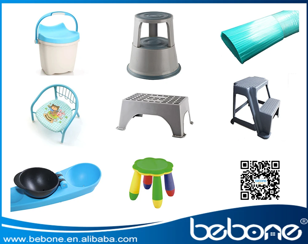 New design Smile face Plastic Portable Handle Step Folding Stool For Kids