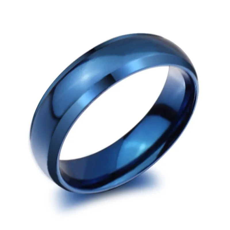 Кольцо синего цвета