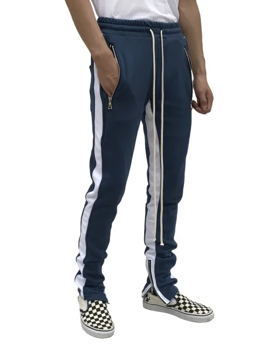 double stripe track pants mens