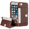 New product launch in china credit card slot pu leather back cover cellphone case for iphone 8 stand cover case