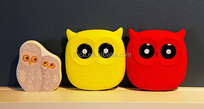 Bank Night Owl 7800mah power bank Emergency charge cute night owl instant mobile phone charger