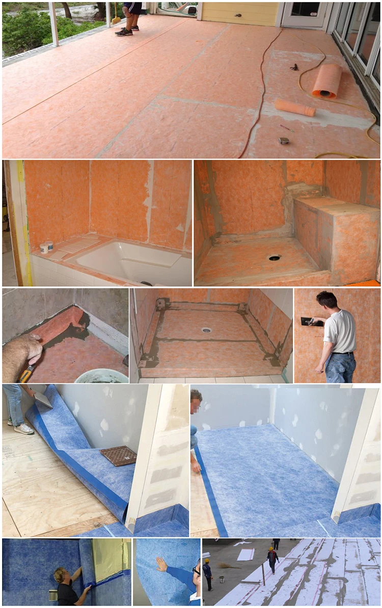 Bathroom Floor Waterproof Material Polyethylene Polypropylene Polymer Liner Waterproofing Membrane