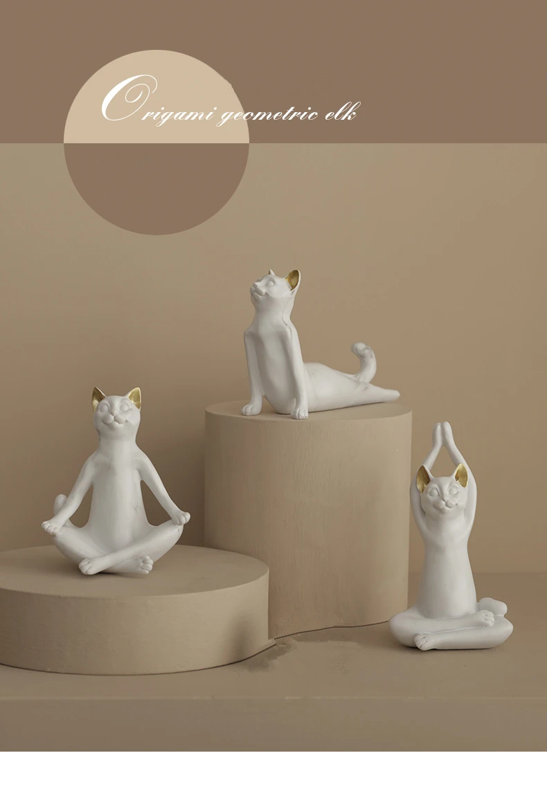 more than words affection cat figurine