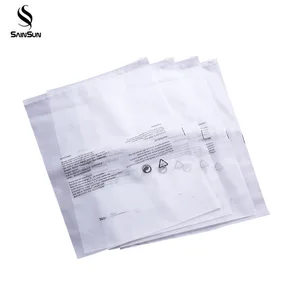 Small Packaging Matte Clear Plastic Transpa Zip Lock Garment Package Bags With Logo