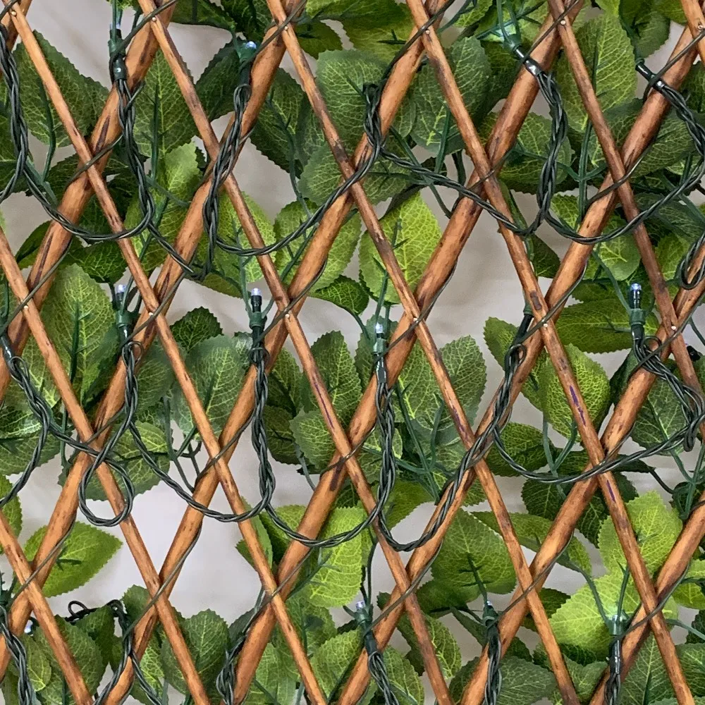 Outdoor Indoor Willow Lattice Fence Artificial Boxwood Hedging