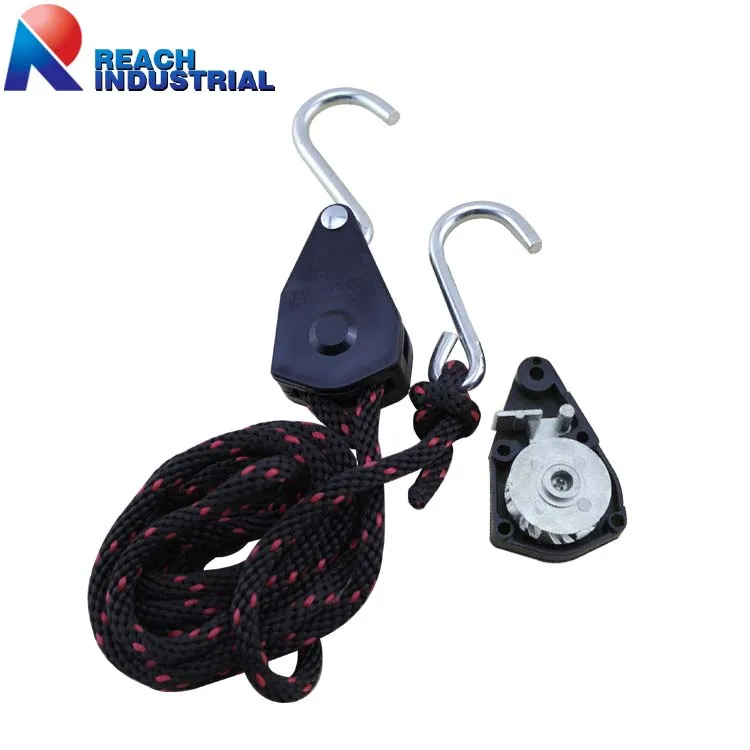 1 4 Rope Tie Down With Pulley Ratchet Buy Rope Tie Down With Pulley