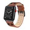 Genuine Leather Stud Design Replacement Strap For Apple Watch Series 4 3 2 1 iWatch bands 42mm 44mm