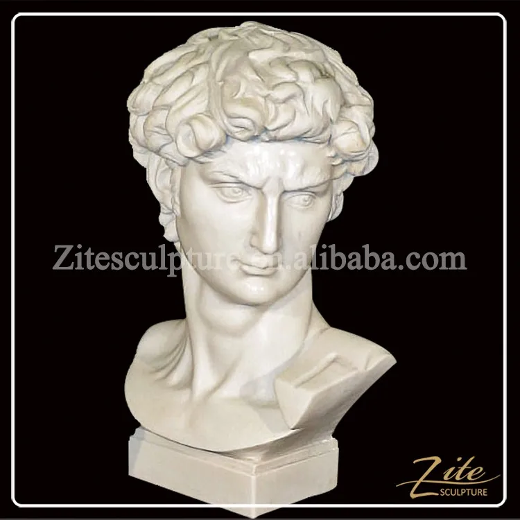 Western Style Classic Custom White Female Marble Head Bust Sculpture
