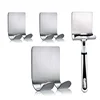 Razor Holder Shaver Hook Hanger Stand(2 Pack)Self Adhesive Stainless Steel Heavy Duty Utility Storage Hook,Shower Hook for Razor
