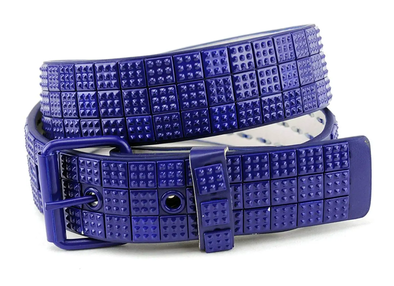 NYFASHION101 Snap On 80s Punk Style Micro Mini Stud Belt-OR-M