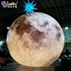 20 feet huge helium inflatable sky floating moon, 6 meters floating moon light led ball
