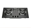 High quality home kitchen appliances built in 3 burners black tempered glass cook-top Gas stove gas cooker,BH288-11