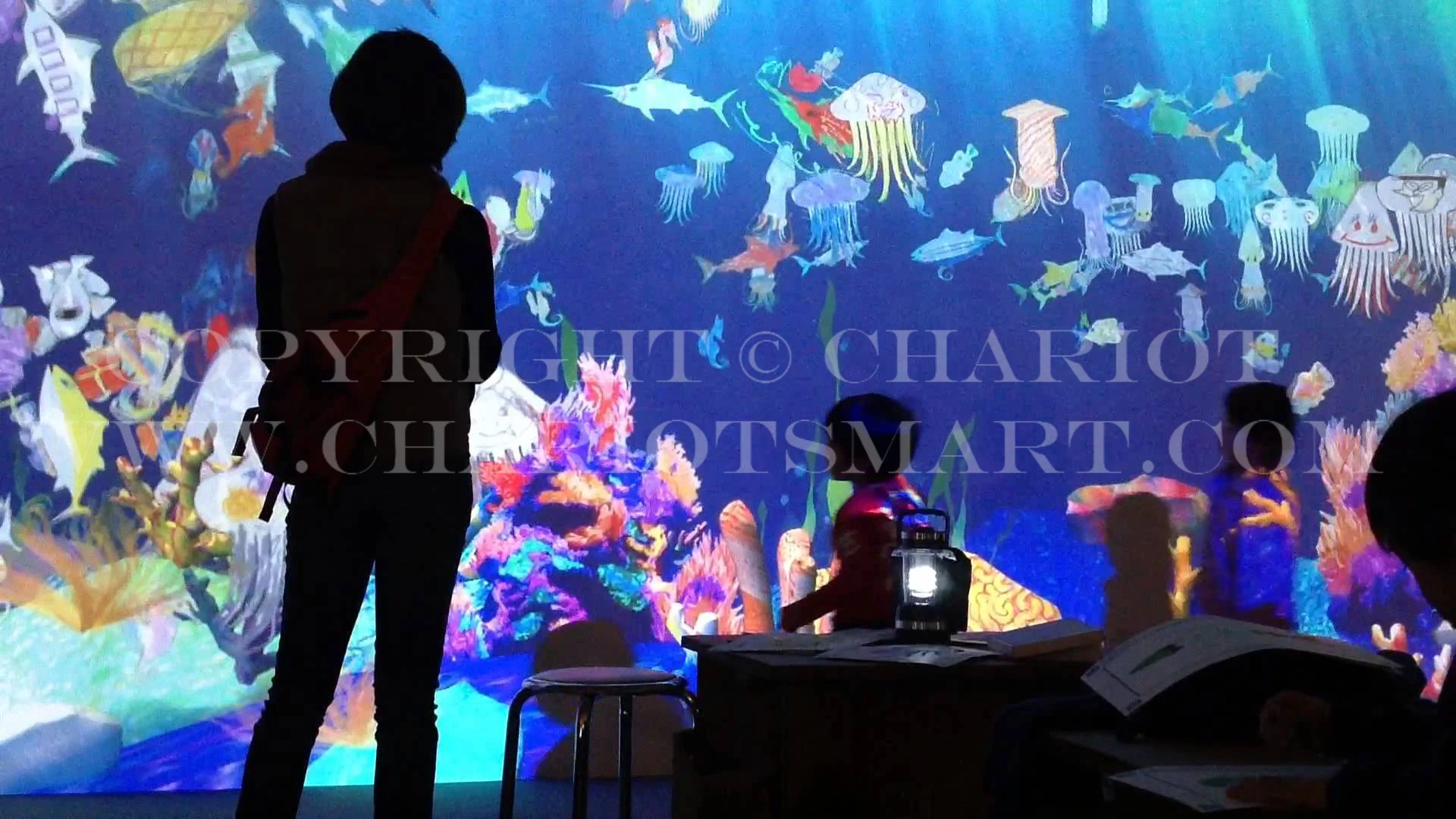 Chariottech 3d Interactive Painting Wall Projection System Game For