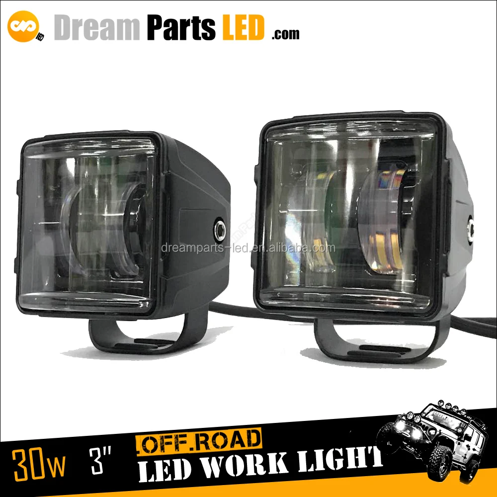 round 70w led driving light for truck jeep offroad 4x4 tracktors with flood or spot beam