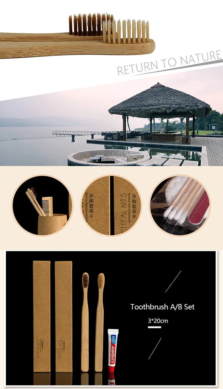 Biodegradable Package Disposable Hotel Amenities For Hotel Travel Kit