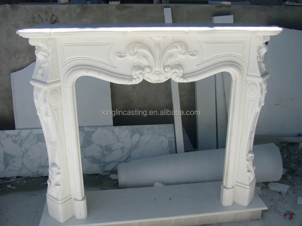 Venta al por mayor chimenea blanca mármol-Compre online los mejores