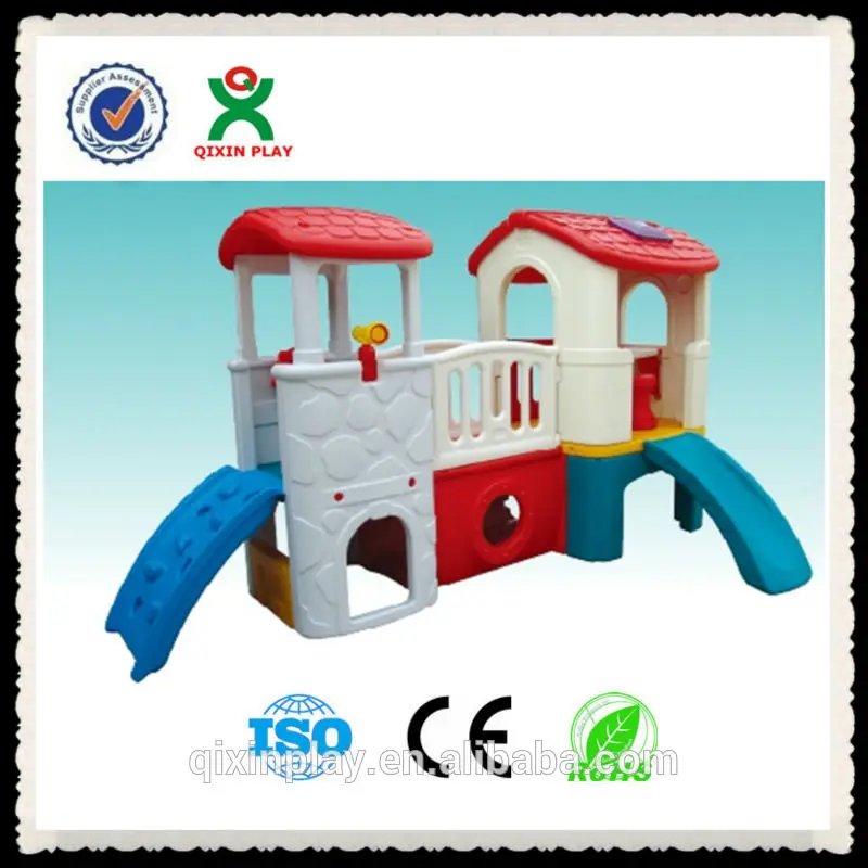 Mini de plástico casa de juegos para niños con silde/little tikes