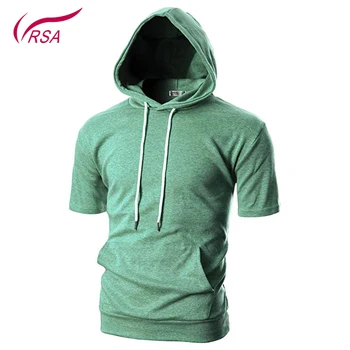 blank short sleeve hoodie