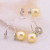 Natural Roll cheap golden plastic Pearl Earrings