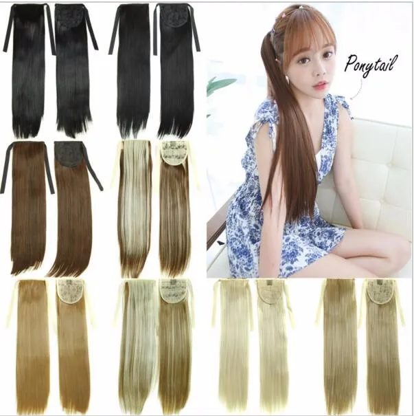Wholesale Synthetic Ponytail Hair Falls Hair Pieces drawstring ponytail synthetic ponytails