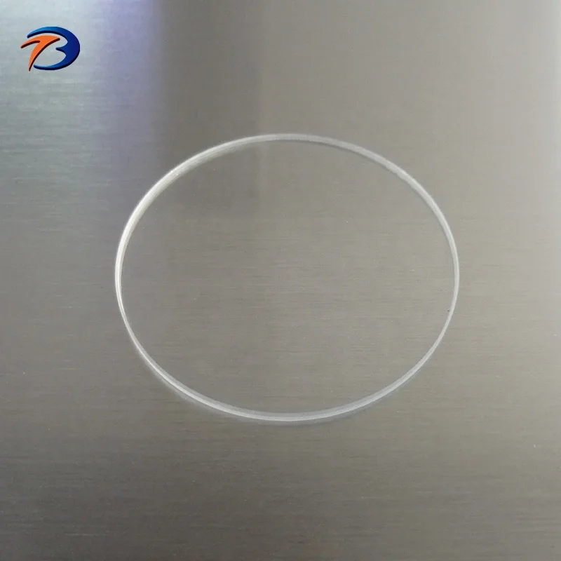 OEM laser cutting Blank optical quartz CaF2 Bk7 sapphire glass window lens