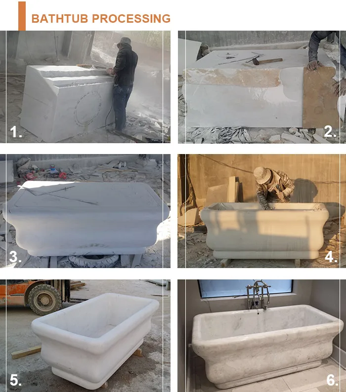newly design but factory price travertine bath tubs