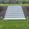 Outdoor stone steps risers G603 granite stairs