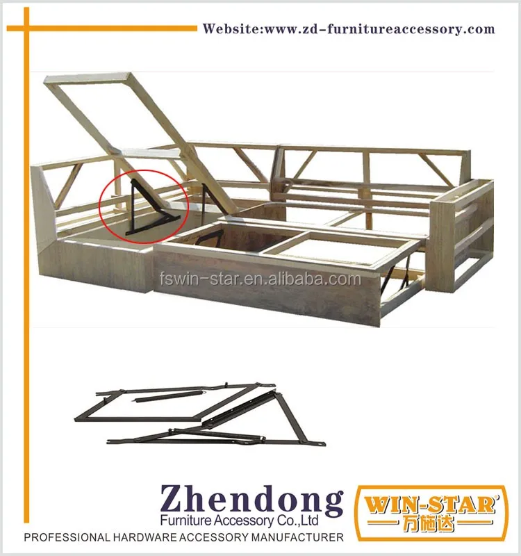 Metal Sofa Bed Hinge Frame With Two Springs Zdi013 Buy Metal Folding