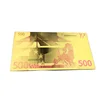 World Collection Banknotes Special Gift Pure Gold Foil 500 Euro Banknote