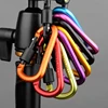 Custom Bulk Cheap Locking Carabiner Mini D Ring / shaped carabiner for dog leash