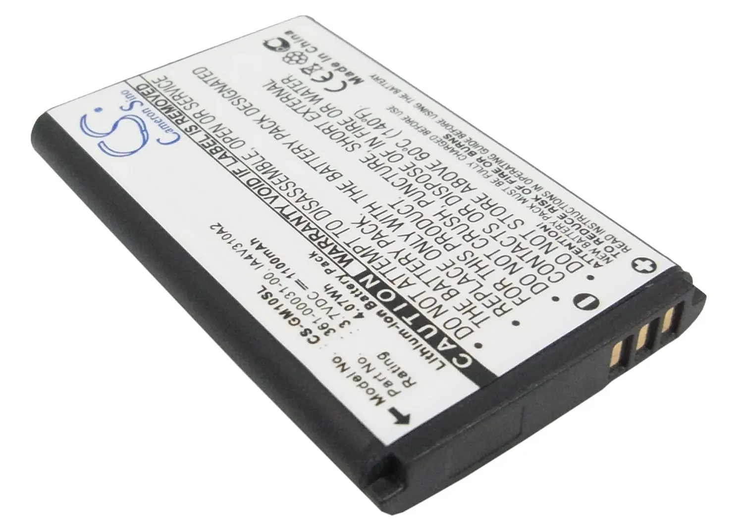 vintrons Replacement Battery For GARMIN GPS Mobile 10, GPS Mobile 10x, GPS10, XPLOVA, G3