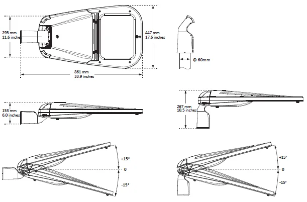 CE Listed Aluminium Housing LED Street Public Lighting 180W