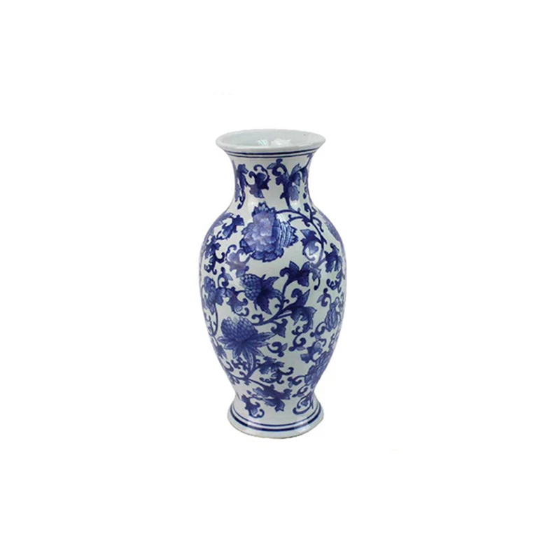 Ming Style Blue White Classic Flower Vase Painting Designs Buy