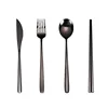 wholesale spoon fork knife 2pcs 4pcs cutlery set stainless steel tableware dinnerware with gift box