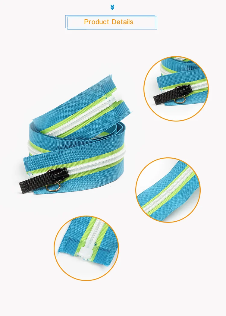 2018 high quality low price fancy popular zips custom coil nylon zipper for handbags