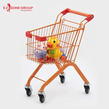 kids shopping cart with food