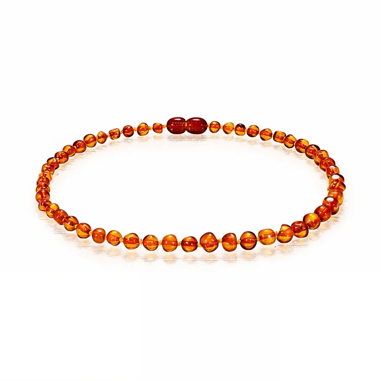 real baltic amber teething necklace