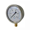 4inch bottom connection stainless steel case dual scale liquid filled pressure gauge
