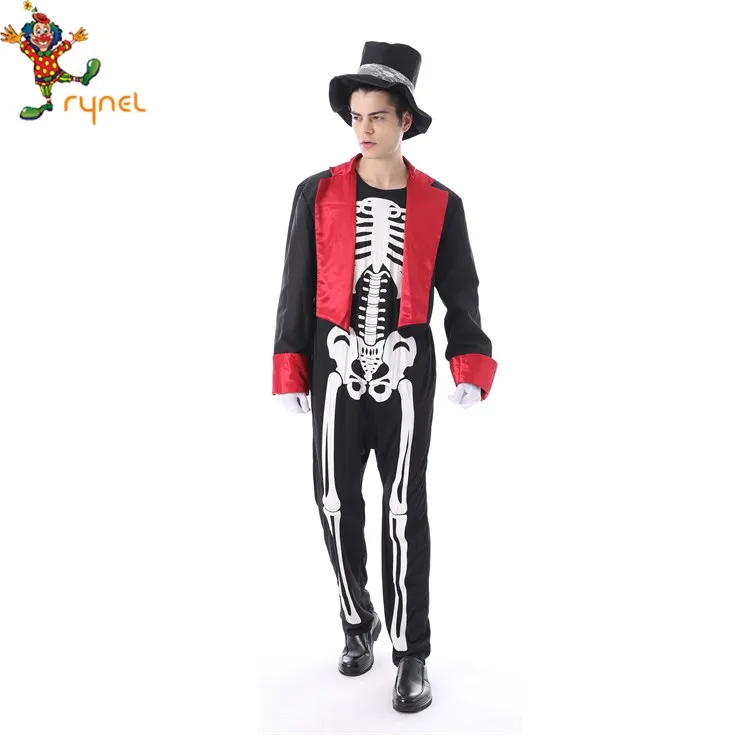 High Quality Mens Day Of The Dead Tuxedo Suit With Hat Sugar Skull