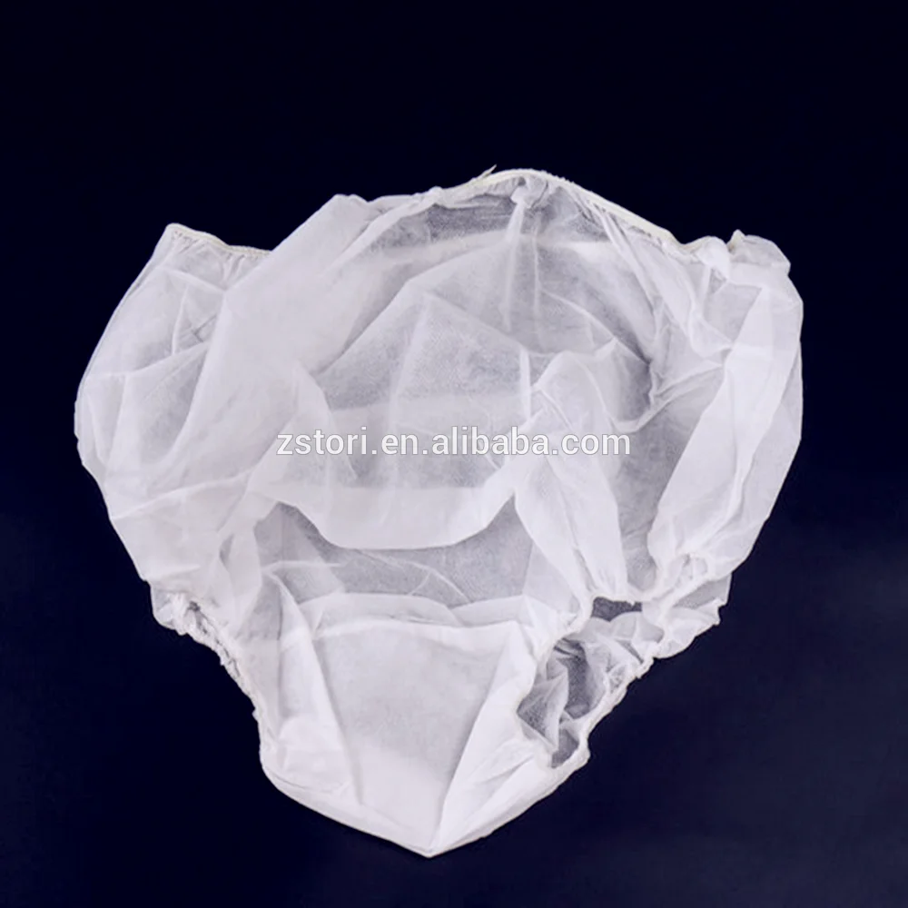 Women Non Woven Disposable Brief Bikini Wax Panties Underwear For