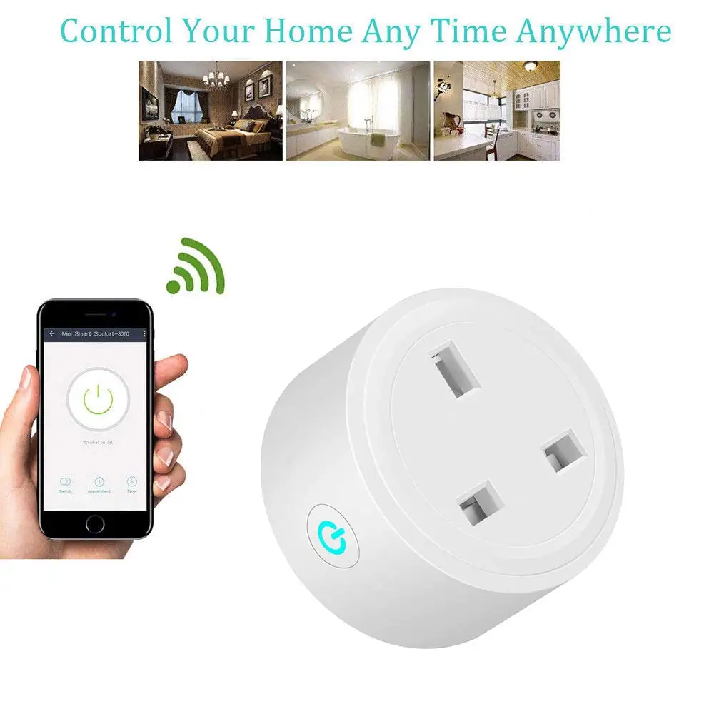 Tuya Mini Wifi Smart Plug UK Wifi Smart Plug Socket