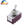 Industrial IP67 sealed DTS-12P metal spring return toggle switch 12 pin on off toggle switch