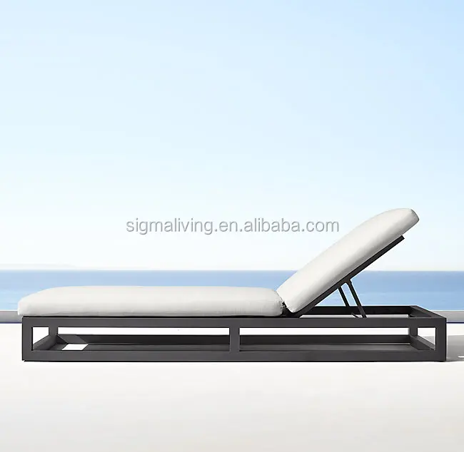 Classical design outdoor furniture lounge bed aluminum furniture