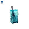 Fashion design clear PVC Plastic ice bag chiller bag wine travel bag promotion