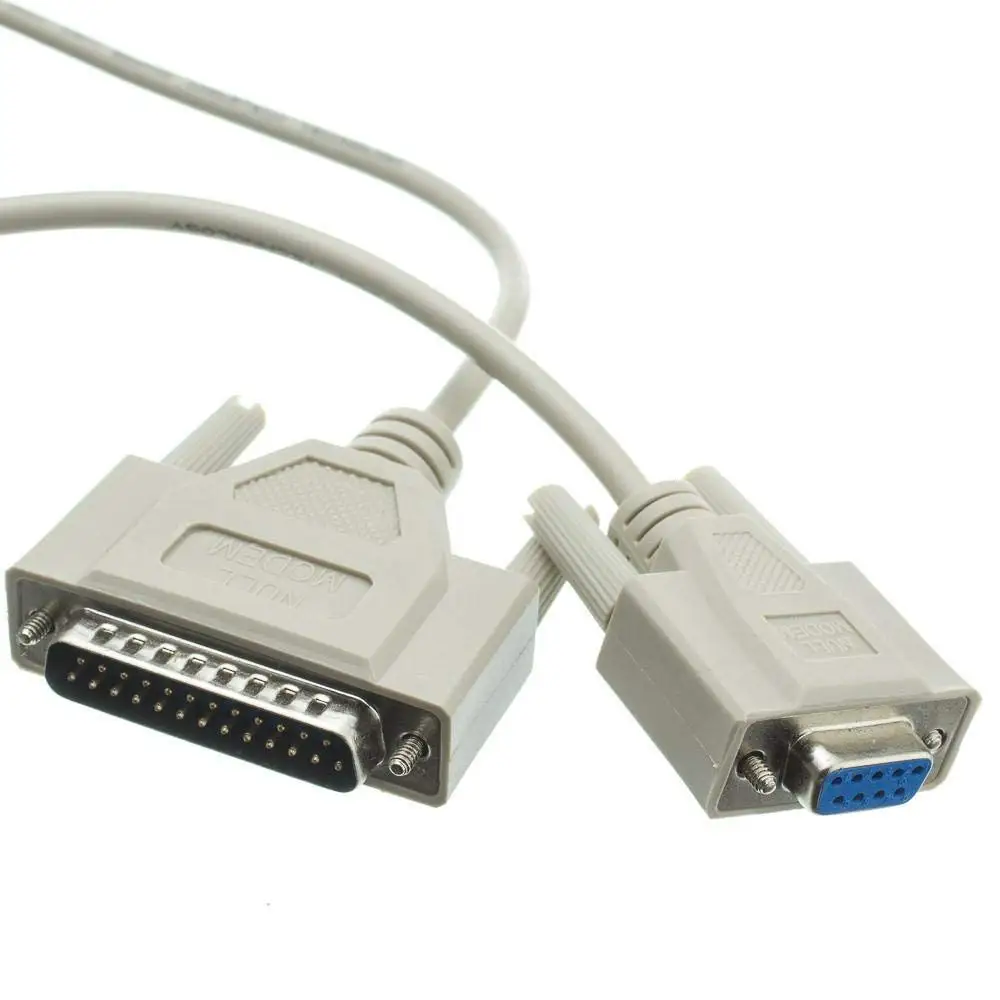 10 Pack 25Ft DB9 F//F Null Modem Cable GOWOS