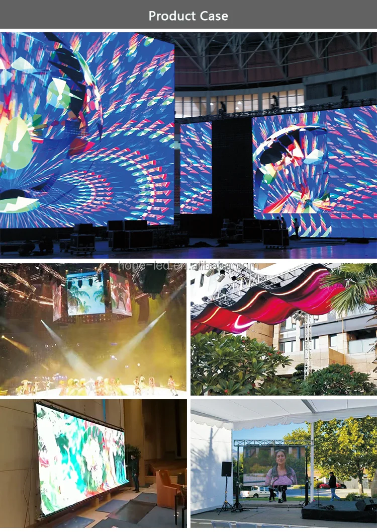 Outdoor & Indoor P10 P8 P6 P5 P4 P3 Novastar Wireless control flexible led module G-energy Kinglight Wedding scene LED screen