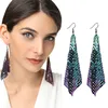 Wrapped Fashion Gold Cutout Tiered Dangle magnetic Drop Earrings