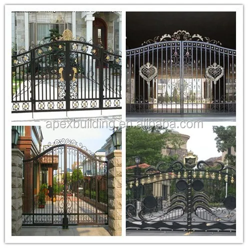 Wrought Iron Front Main Gate Designs For Home Steel Iron Doors - Buy