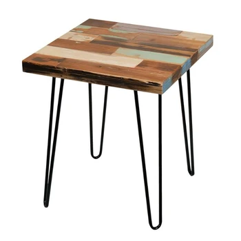 Solid Wood Desktop Nest Side Table Set Metal Frame Coffee Table For Living Room Furniture Buy Metal Frame Coffee Table Side Table Set Solid Wood Coffee Table Product On Alibaba Com